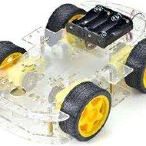 Longer version of 4 WD Double Layer Smart Car Chassis Kit