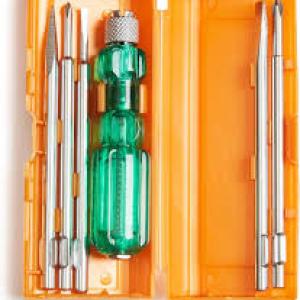 TAPARIA Screw Driver Set with Bulb – 840 (Neon, Silver and Green)