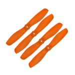 Orange HD Propellers 5045(5X4.5) Glass Fiber Nylon Bullnose Black 2CW+2CCW-2pairs