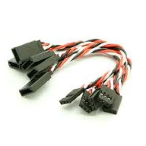 10cm Futaba 22AWG Twisted Extension Wire M to F – 2pcs