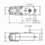100 RPM Dual Shaft BO Motor-Straight