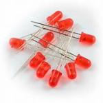 10mm DIP LED Red – 10 Pcs.