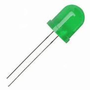 10mm DIP LED Green – 10 Pcs.